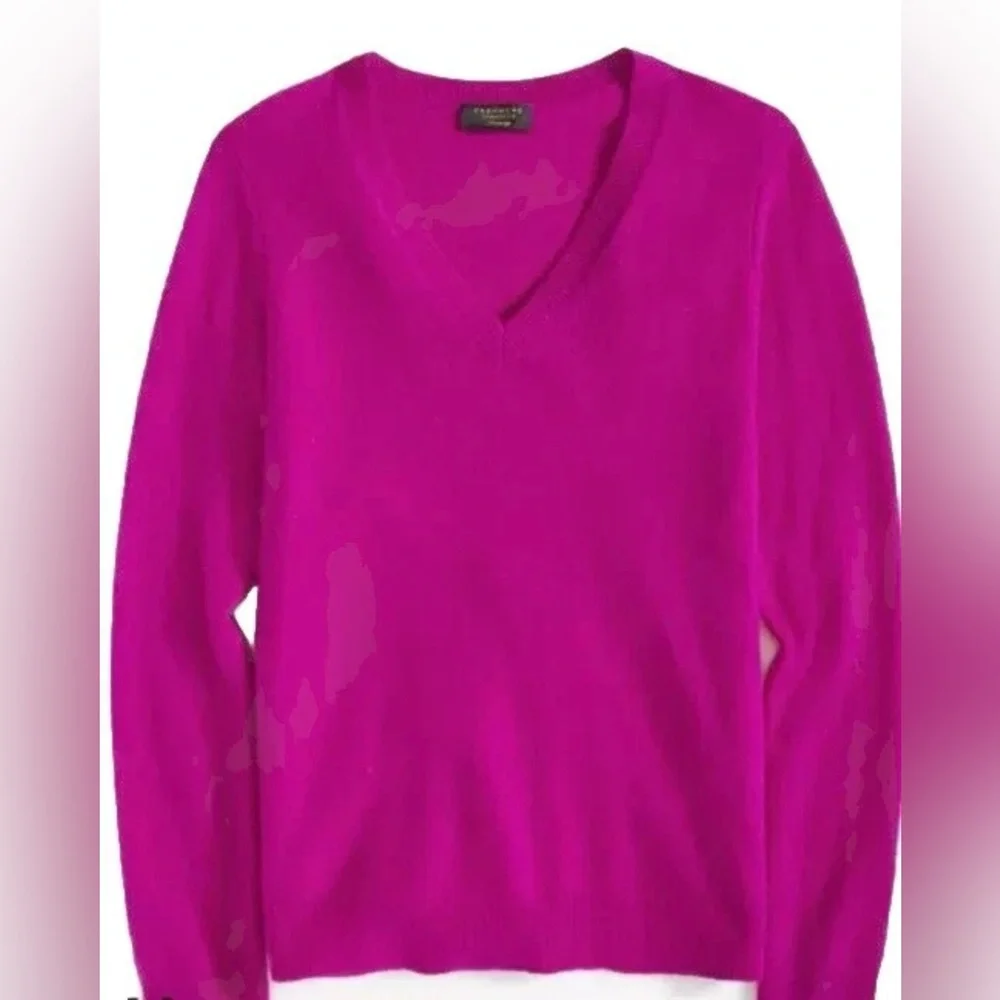 Charter Club V-Neck Sweater - Fuchsia - Picture 2 of 12